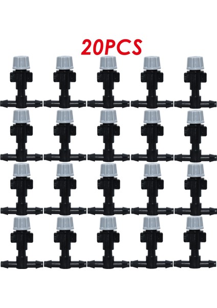 D-20 Adet Tarzı 20X Inç Nozul Damlatıcı Sulama Püskürtücü Buğulanma Atomize Sprinkler Bahçe Damla Sulama Sistemi Hortum Tee Konnektörlü (Yurt Dışından)