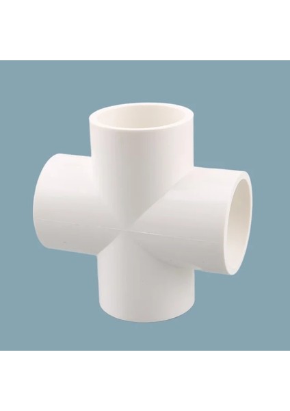 Çapraz Stil Kimlik 20MM 1 Adet Beyaz Pvc Boru Konektörü Düz Dirsek Tee Çapraz Eklemler Su Borusu Adaptör Yolları Eklemler (Yurt Dışından)