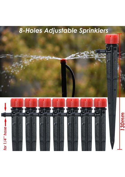 KSL01-002-200 Stili Kesla Bahçe Sulama Damla Sulama Ayarlanabilir Serpme Derecesi Damlatıcı Yere Yerleştirme Hortum Seralar Yard (Yurt Dışından) modelleri