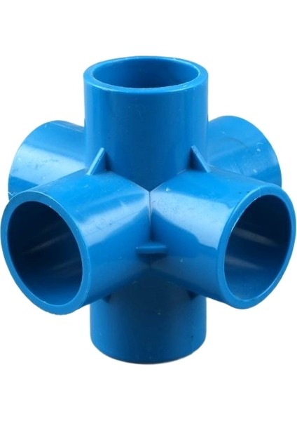 6 Yollu Stil Kimlik 25MM Mavi mm Pvc Boru Ek Parçaları Düz ​​dirsek Tee Çapraz Bağlayıcı Su Borusu Adaptör Yolları Eklemler (Yurt Dışından)