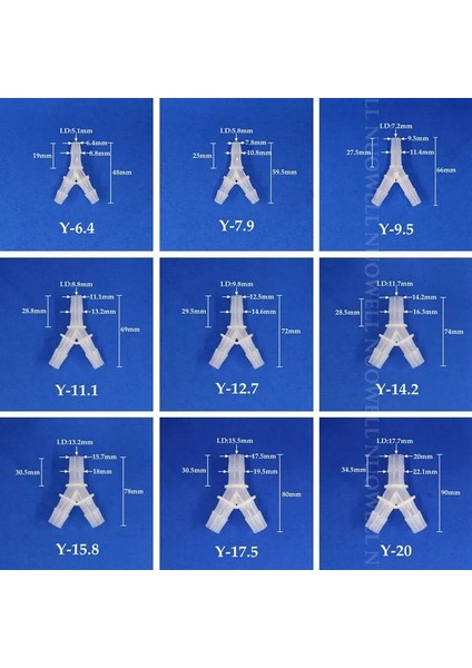 11.1mm Style 20 Adet 200~ Y-Tipi Connectorlastic Pagoda Tee Eklemleri Akvaryum Balık Tankı Havalandırıcı Hava Pompası Hortum Bölücüler Konnektör (Yurt Dışından) modelleri