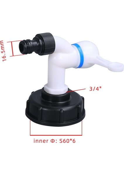 No.2 Tarzı Ibc Tank Musluğu Connectl Su Tankına Kaba Diş Adaptörü Bahçe Sulama Vanası Hortum Anahtarı Bağlantı Parçaları (Yurt Dışından)