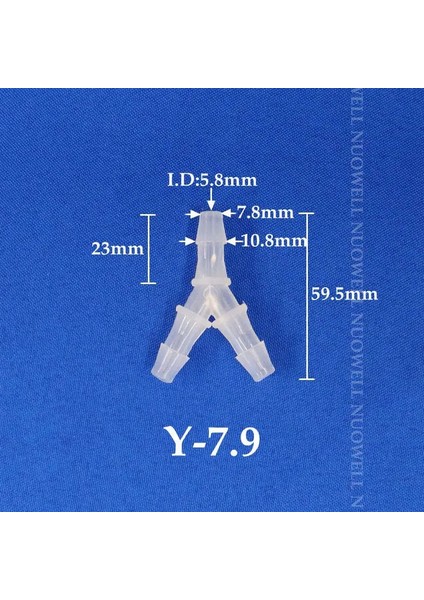 7,9 mm Stili 5 Adet 200~ Y-Tipi Connectorlastic Pagoda Tee Eklemleri Akvaryum Balık Tankı Havalandırıcı Hava Pompası Hortum Bölücüler Konnektör (Yurt Dışından)