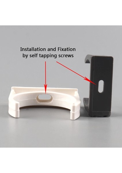 Beyaz Stil 25 mm Vc Boru Kelepçe Kimliği 20 ~ 50MM Akvaryum Balıkları Tankı Su Temini Tüpü U-Tipi Kart Brace Tutucu Sulama Borusu Sabitleme Araçları (Yurt Dışından) modelleri
