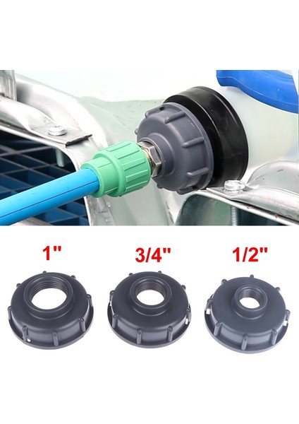 B Tarzı Dayanıklı Ibc Tank Ek Parçaları S60X6 Kaba Dişli Kapak 60MM Dişi Dişli ", ", 1 "adaptör Konnektörüne (Yurt Dışından)