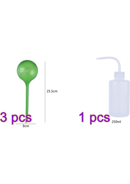 3 Adet Yeşil L Tarzı Otomatik Bitki Sulama Ampülleri Kendinden Sulama Topları Ev Bahçe Su Kovası Houseplant Cihazı Damla Sulama Sistemi (Yurt Dışından) fiyatları