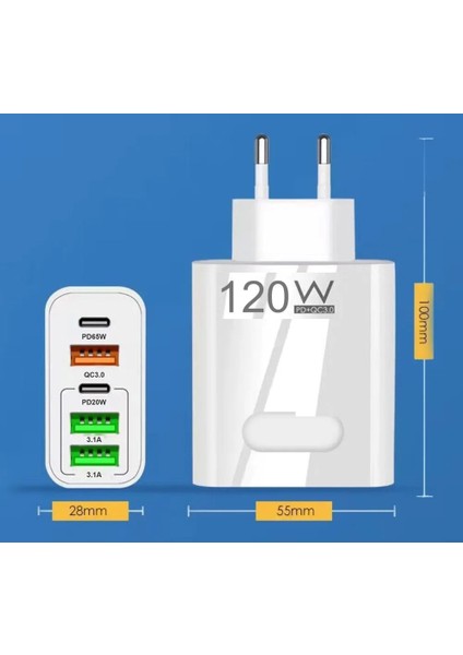 120W Hızlı Şarj Cihazı