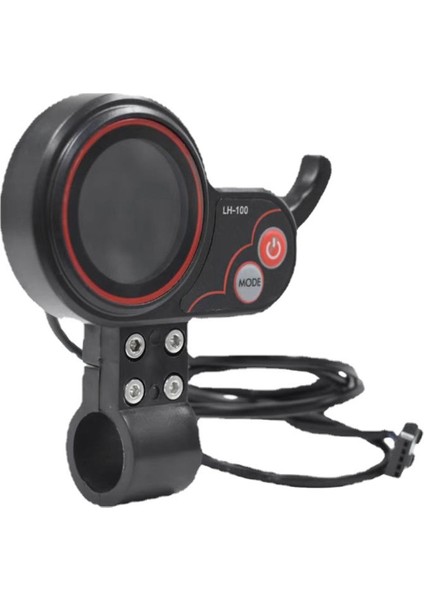 LH100 LCD Ekran Gösterge Paneli Gaz Ölçer 24 V-60 V Kugoo Elektrikli Scooter Ebike LCD Ekran Hız Göstergesi (6pın) (Yurt Dışından)
