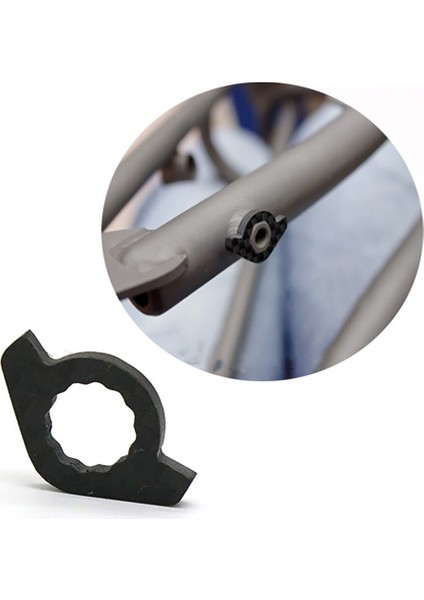 Tam 3 K Karbon Fiber Şanzıman Sabit Conta Brompton Bisiklet Arka Attırıcı Vites Sınırı Contası Aksesuarları (Yurt Dışından) modelleri