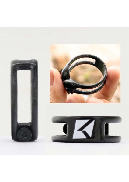 6g Karbon Fiber Bisiklet Koltuk Direği Kelepçe Dağ Bisikleti Koltuk Direği Kelepçe 34.9mm Süper Hafif Bisiklet Aksesuarları (Yurt Dışından)