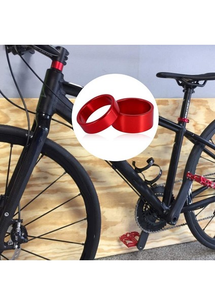 4 Adet/takım 5/10/15/20MM Alüminyum Alaşımlı Kulaklık Kök Spacer Mtb 28.6mm Çatal Yıkama Kapağı Yol Bisikleti Için Bisiklet, Gümüş (Yurt Dışından)
