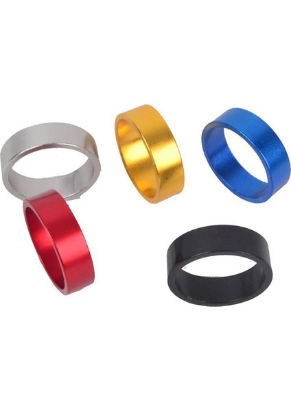 4 Adet/takım 5/10/15/20MM Alüminyum Alaşımlı Kulaklık Kök Spacer Mtb 28.6mm Çatal Yıkama Kapağı Yol Bisikleti Için Bisiklet, Gümüş (Yurt Dışından)