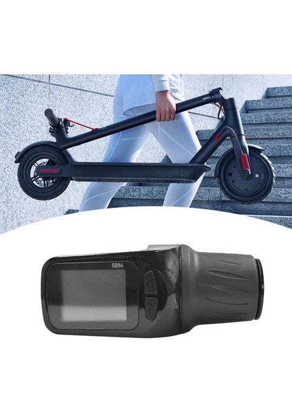 24V 36V 48V 60V S886 Ebike LCD Ekran Paneli Elektrikli Scooter Bisiklet Için Büküm Gaz Kelebeği ile Ayarlayın (Sm Fiş 5pın) (Yurt Dışından)