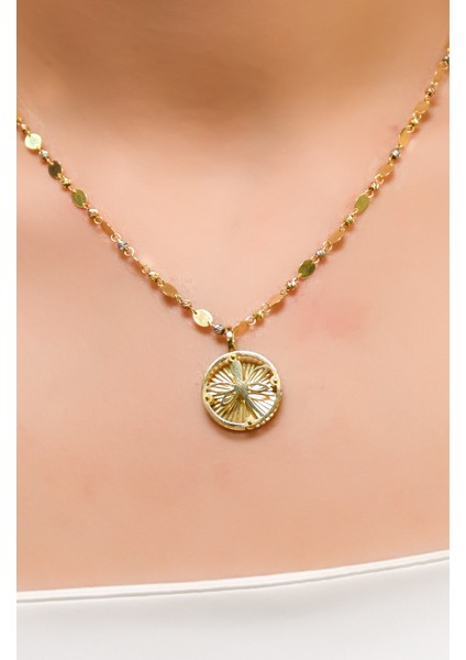 Plaka Içinde Yusufçuk Modelli Dorika Kolye 14 Ayar A051693 fiyatları