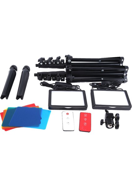 Braket Fotoğraf Işığı 66 LED Işık USB Şarj Selfie Işığı Gurme Yumuşak Işık Fotoğraf Işığı Spot Işığı (Yurt Dışından)