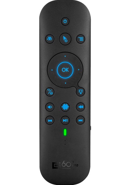 G60S Pro Hava Ses Uzaktan Kumanda 2.4g Bluetooth Çift Modlu Uzaktan Bilgisayar Tv Kutusu Projektör Için (Yurt Dışından)