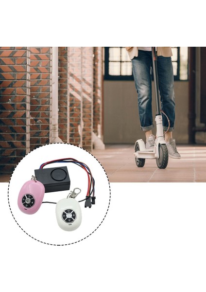 Anti-Hırsızlık Anahtar Alarmı 36V-48V Mini Katlanır Elektrikli Scooter Uzaktan Kumanda Anti-Hırsızlık Cihazı Kiti Çift Kafa (Yurt Dışından) fırsatları