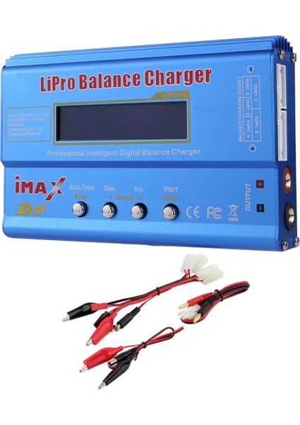 B6 80W Lipo Pil Şarj Cihazı + Kablo Nimh Li-Ion Ni-Cd Dijital Lipro Şarj Dengeleyici Pil Akıllı Şarj Cihazı (Yurt Dışından)