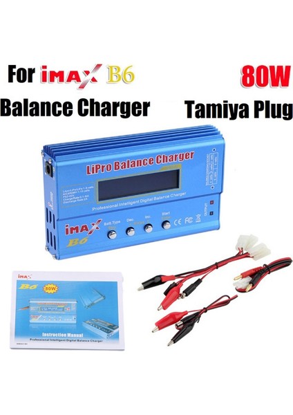 B6 80W Lipo Pil Şarj Cihazı + Kablo Nimh Li-Ion Ni-Cd Dijital Lipro Şarj Dengeleyici Pil Akıllı Şarj Cihazı (Yurt Dışından) fırsatları