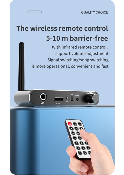 Hıfı Bluetooth 5.2 Ses Alıcısı Koaksiyel/mikrofon/usb U-Disk Girişi 3.5 Mm/lr Rca Çıkışı Kablosuz Adaptör Ktv Araba Hoparlörü (Yurt Dışından) fiyatları