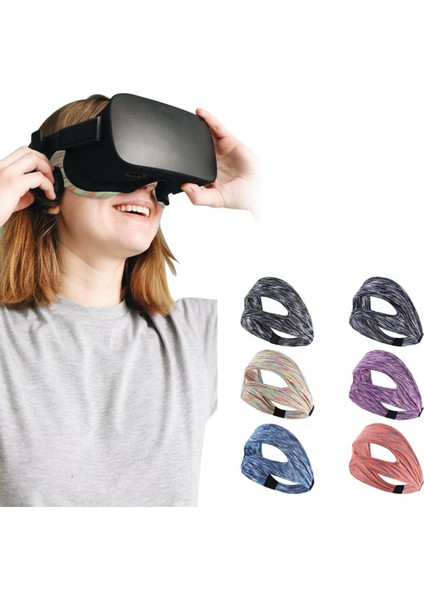Aksesuarlar Için Vr Göz Maskesi Kapağı Nefes Alabilir Ter Bandı Quest 2 Için Sanal Gerçeklik Kulaklığı, Mavi (Yurt Dışından)