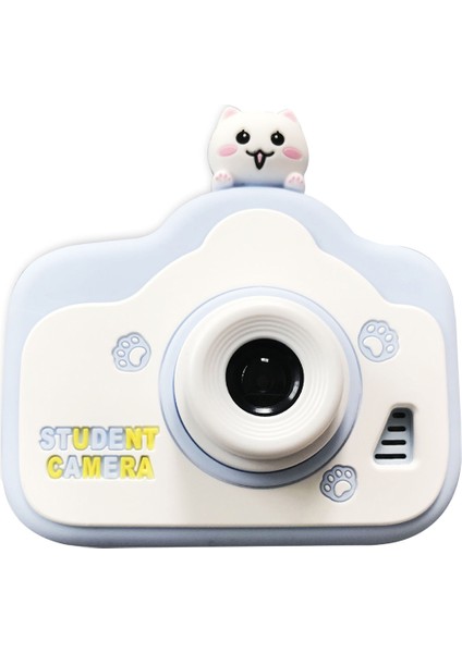 Çocuklar Için 32GB Sd Kartlı Çocuk Mini Dijital Kamera 1080P Video Kamera Mavi (Yurt Dışından)