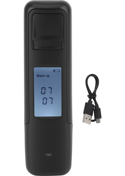 Taşınabilir Temassız Üfleme Alkol Polis Yüksek Hassasiyetli Test Cihazı Dijital Ekran USB Şarj Edilebilir Bac 2 (Yurt Dışından)