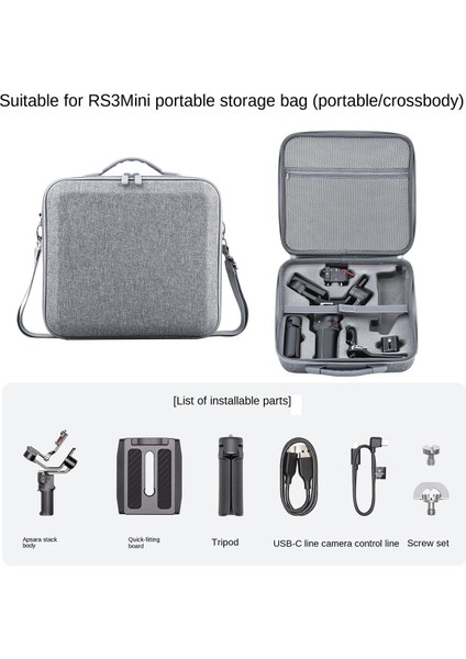 3 Mını Seyahat Için Taşınabilir Çanta Koruyucu Taşıma Çantası Omuz Çantaları 3 Mini Gimbal Aksesuarları Için (Yurt Dışından) modelleri