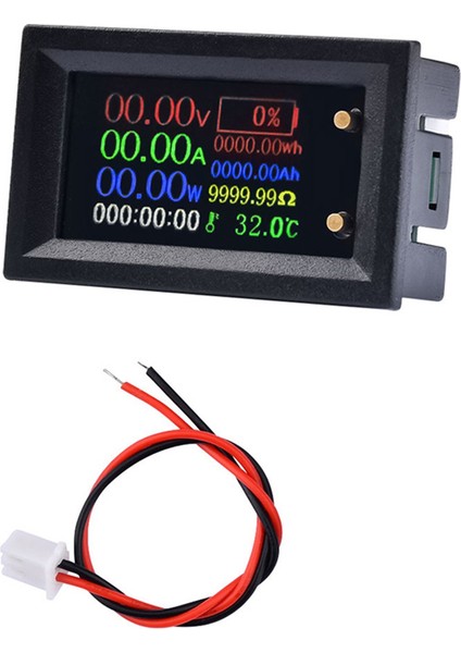 Dijital Voltmetre Ampermetre Çok Fonksiyonlu Test Cihazı IPS Gerilim Akım Güç Enerji Pil Elektrik Test Ölçer (Yurt Dışından)