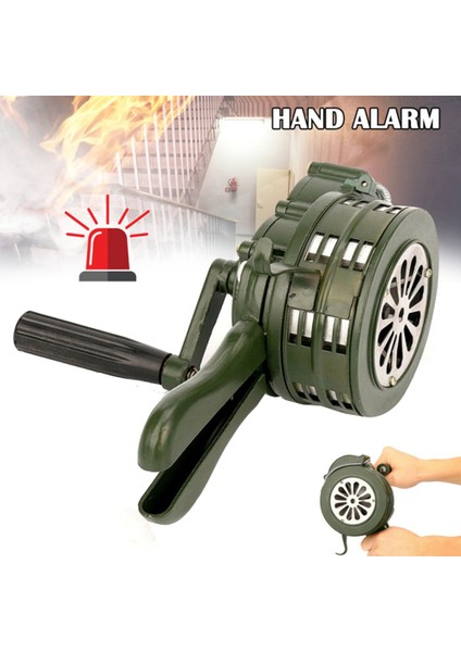 Acil El Kranklı Siren Korna 110DB Manuel Kumandalı Uyarı Okul Alışveriş Yangın Hava Saldırısı Güvenlik Alarm Sistemi (Yurt Dışından) fiyatları
