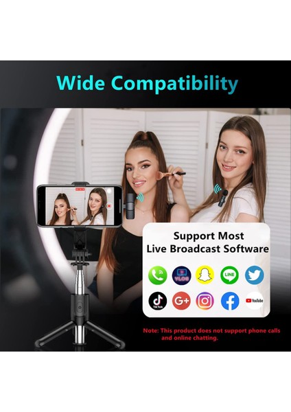 Usb-C Için Kablosuz Yaka Mikrofonu, Tak ve Çalıştır Gürültü Azaltma Otomatik Senkronizasyon Yaka Mikrofonu Canlı Yayın, Vlogger'lar, Röportaj (Yurt Dışından)