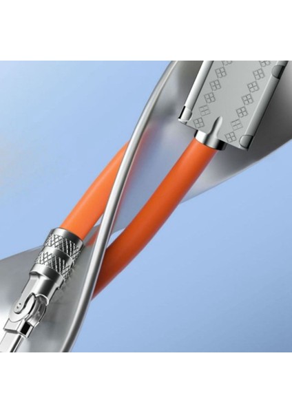 120W 6A Süper Hızlı Şarj C Tipi Sıvı Silikon Kablo Akıllı Telefon Için Hızlı USB Kablosu Piksel Kalın Veri Hattı, Turuncu 1.5m (Yurt Dışından) modelleri