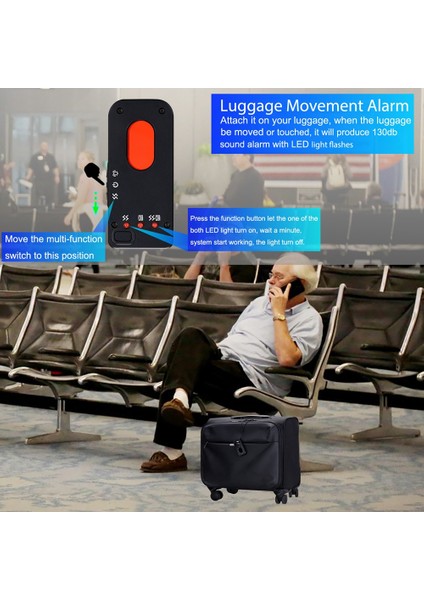 Dış Mekan Anti Canavar Saldırı Önleme Otel Kapısı Bagaj Kaybı Önleyici Kişisel Otomatik Alarm Kamerası(A) (Yurt Dışından) modelleri