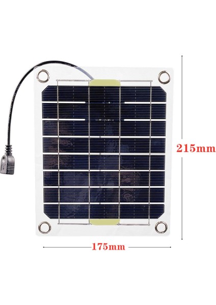 20W Akvaryum Hava Pompası Güneş Enerjisi Oksijenatör Balık Tankı Oksijen Pompası USB Şarj Gölet Su Pompası (Yurt Dışından)