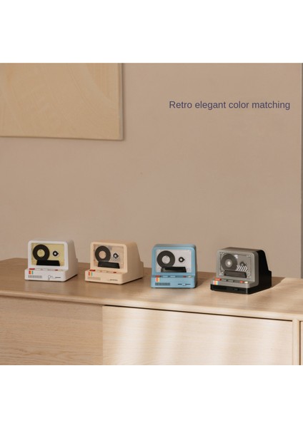 Klasik Bant Bluetooth Hoparlör Retro Kullanışlı Taşınabilir Aromaterapi Gece Lambası Çok Fonksiyonlu Mini Ses, Pembe (Yurt Dışından) modelleri