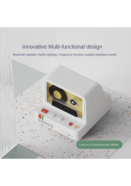 Klasik Bant Bluetooth Hoparlör Retro Kullanışlı Taşınabilir Aromaterapi Gece Lambası Çok Fonksiyonlu Mini Ses, Pembe (Yurt Dışından) fırsatları