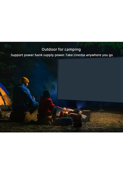 YT200 Kullanışlı Projektör LED Mobil Video Projektör Ev Sineması Medya Oynatıcı Çocuk Ev Kablolu Aynı Ekran Projektörü (Yurt Dışından)