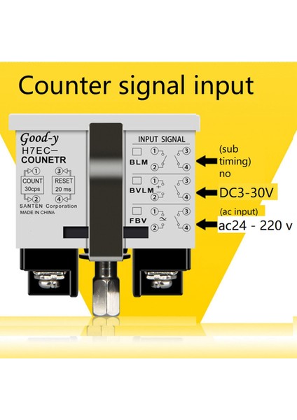 Çok Fonksiyonlu Profesyonel H7EC-6 Otomat Dijital Elektronik Sayaç Sayım Saat Ölçer Gerilimsiz (Yurt Dışından) fırsatları