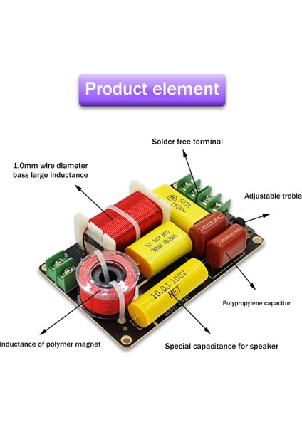 Tiz + Bas 2 Yollu Hoparlör Crossover Hifi Yüksek Sadakat Frekans Bölücü Ateş Kitaplık Hoparlör Modifiye Ses Bölücü (Yurt Dışından) fırsatları