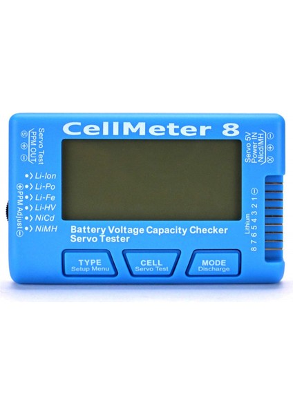Rc Cellmeter8 1s-8s Lipo Li-Nimh Metre Için Pil Kapasitesi Gerilim Test Ölçer (Yurt Dışından)
