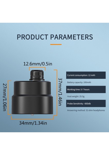 Ahşap Duvarlar, Kapılar, Pencereler Için Kullanılan 180MAH Pilli Gelişmiş Sürüm Süper Hassas Dinleme Ses Amplifikatörü (Yurt Dışından)