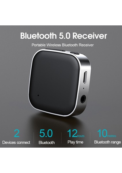Bluetooth 5.0 Ses Alıcısı Aux Kablosuz Stereo Müzik Adaptörü Araba Tv Için Kulaklık Hoparlör Handsfree Gürültü Önleme (Yurt Dışından) fiyatları