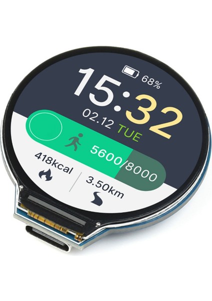 RP2040 Geliştirme Kurulu Için 1.28 Inç Yuvarlak LCD 240X240 Piksel Çift Çekirdekli Kol Işlemci, Usb-C Konektörü (Yurt Dışından)