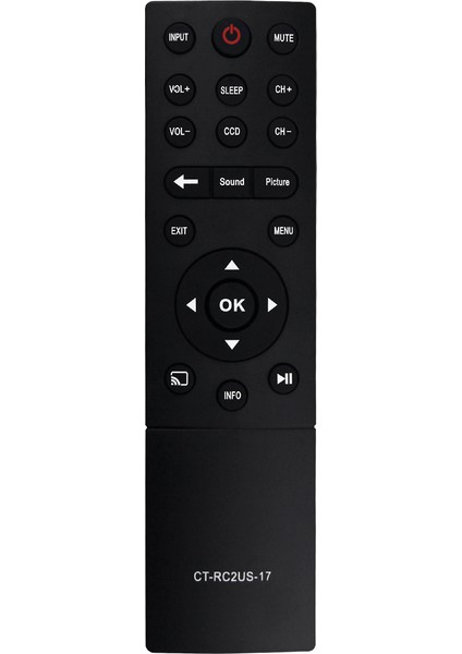 CT-RC2US-17 CTRC2US17 LED Tv Için Uzaktan Kumandayı Değiştirin 55L621U 49L621U 43L621U 65L621U 55L421U 32L221U Akıllı Tv (Yurt Dışından)