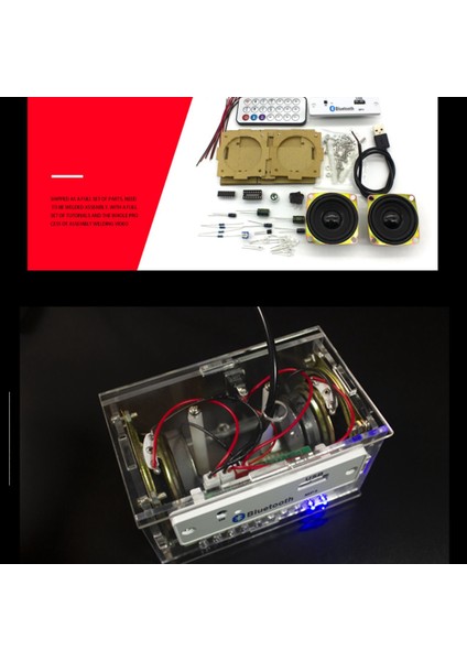 Dıy Elektronik Kiti Bluetooth Hoparlör Elektroniği Dıy Lehimleme Projesi Kiti Bluetooth Stereo Hoparlör Desteği U Disk (Yurt Dışından)