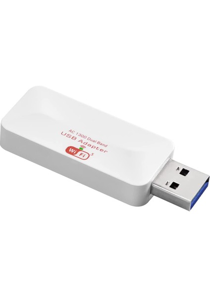 AC1300 USB Wifi Adaptörü 2.4g/5g Çift Bantlı Kablosuz Ağ Adaptörü, Pc Masaüstü Için, Windows 11, 10, 8.1, 8, 7, Xp, Vista (Yurt Dışından)