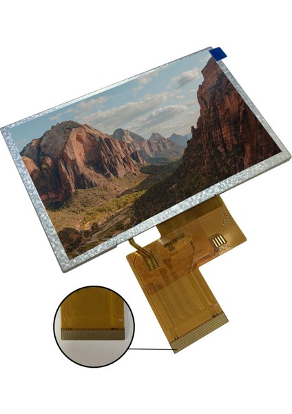 Elektrikli Araçlar Motosikletler Enstrümantasyon LCD Ekranlar Için 5.0 Inç 800X480 IPS LCD Ekran (Yurt Dışından) fırsatları