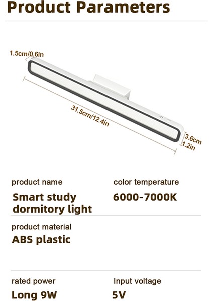 Masa Lambası LED USB Şarj Edilebilir Işık Kademesiz Karartma Masa Lambası Asılı Manyetik Yatak Odası Gece Lambası Okuma Masası (Yurt Dışından) modelleri