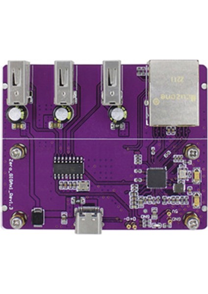 Pi0 ve Pi0 Için Sıfır 2 W Usb'den RJ45 Hub'a Ethernet Veya Usb'den RJ45 Hub'a 2W (Kılıfsız) (Yurt Dışından)
