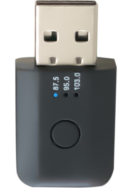 Araç Bluetooth 5.1 Fm Verici Alıcı Handsfree Çağrı Mini USB Bluetooth Araç Kiti Otomatik Kablosuz Araç Ses Adaptörü (Yurt Dışından)